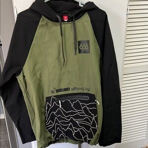 686 Men's Ski & Snowboard Jacket - Black and Green